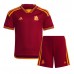 Tanie Strój piłkarski AS Roma Koszulka Podstawowej dla dziecięce 2023-24 Krótkie Rękawy (+ szorty)